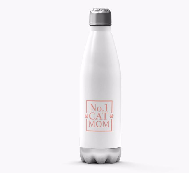 'No.1 Cat Mom' - Personalized {breedFullName} Water Bottle